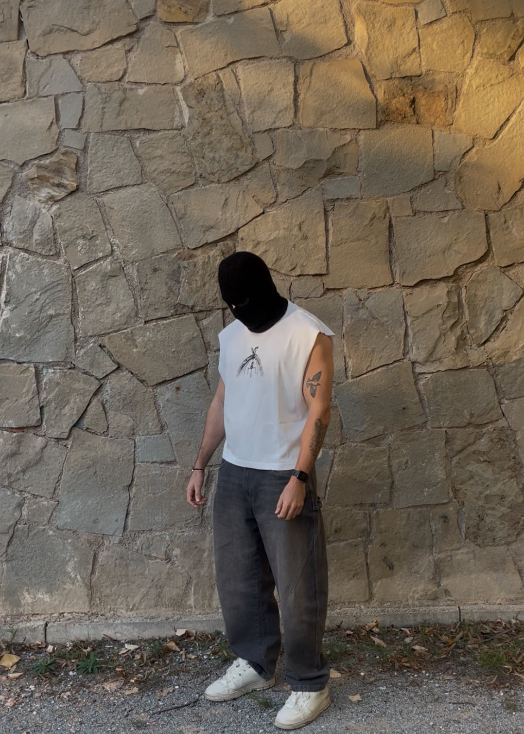 "Rumbling" Cropped Boxy Tank Top