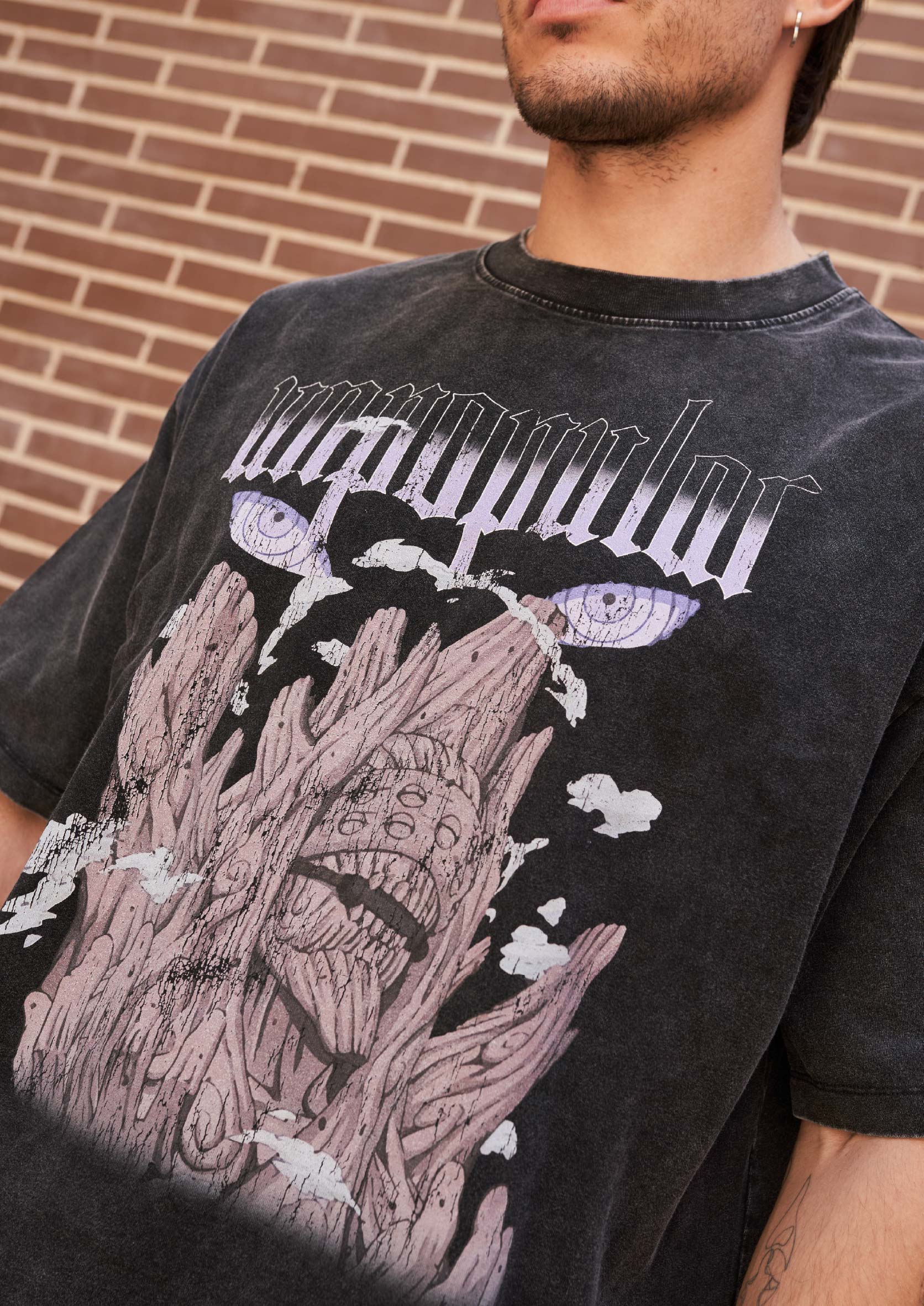 "Gedō" Washed Oversized Tee