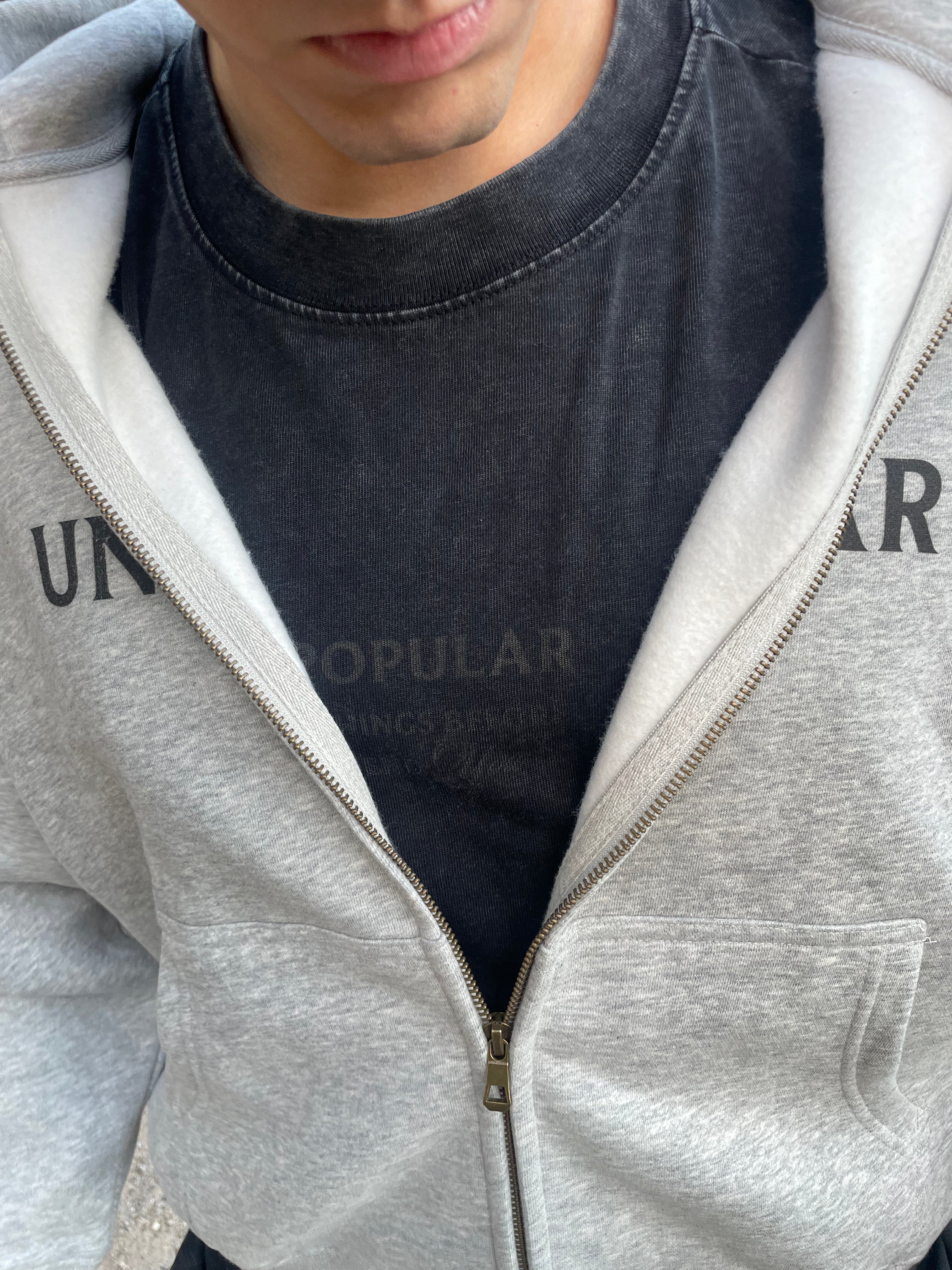 "Titan" Cropped Zip-up Hoodie