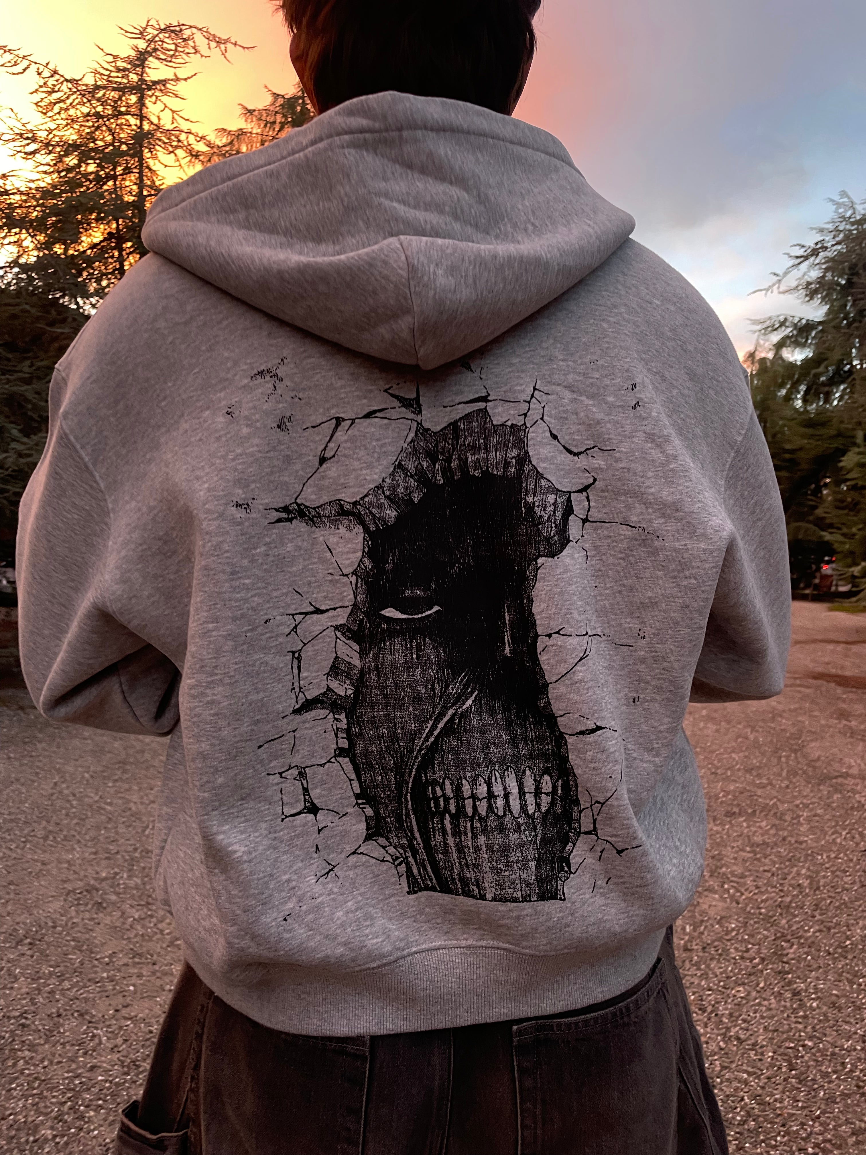 "Titan" Cropped Zip-up Hoodie
