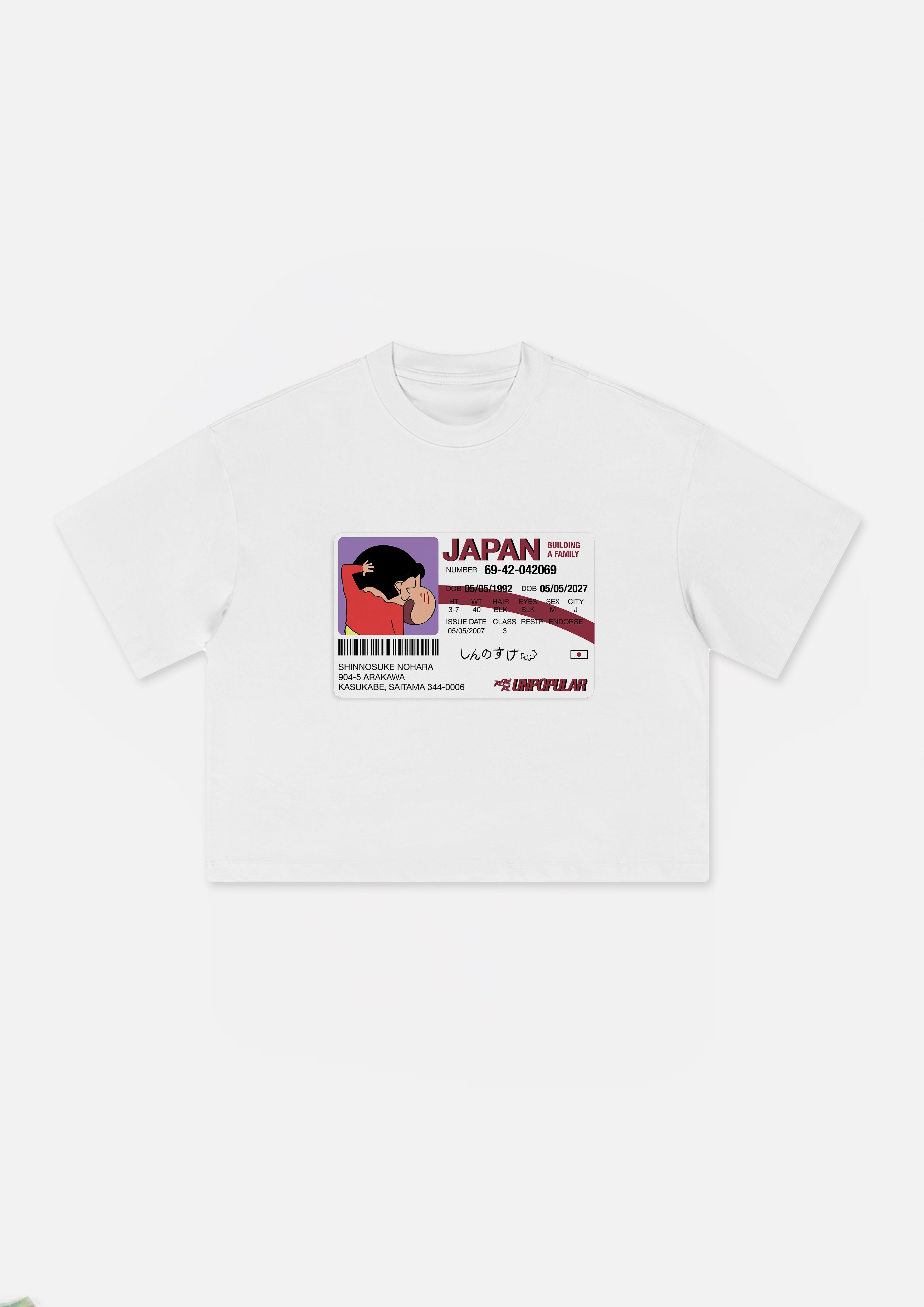 "Shinnosuke" Cropped Loose Tee