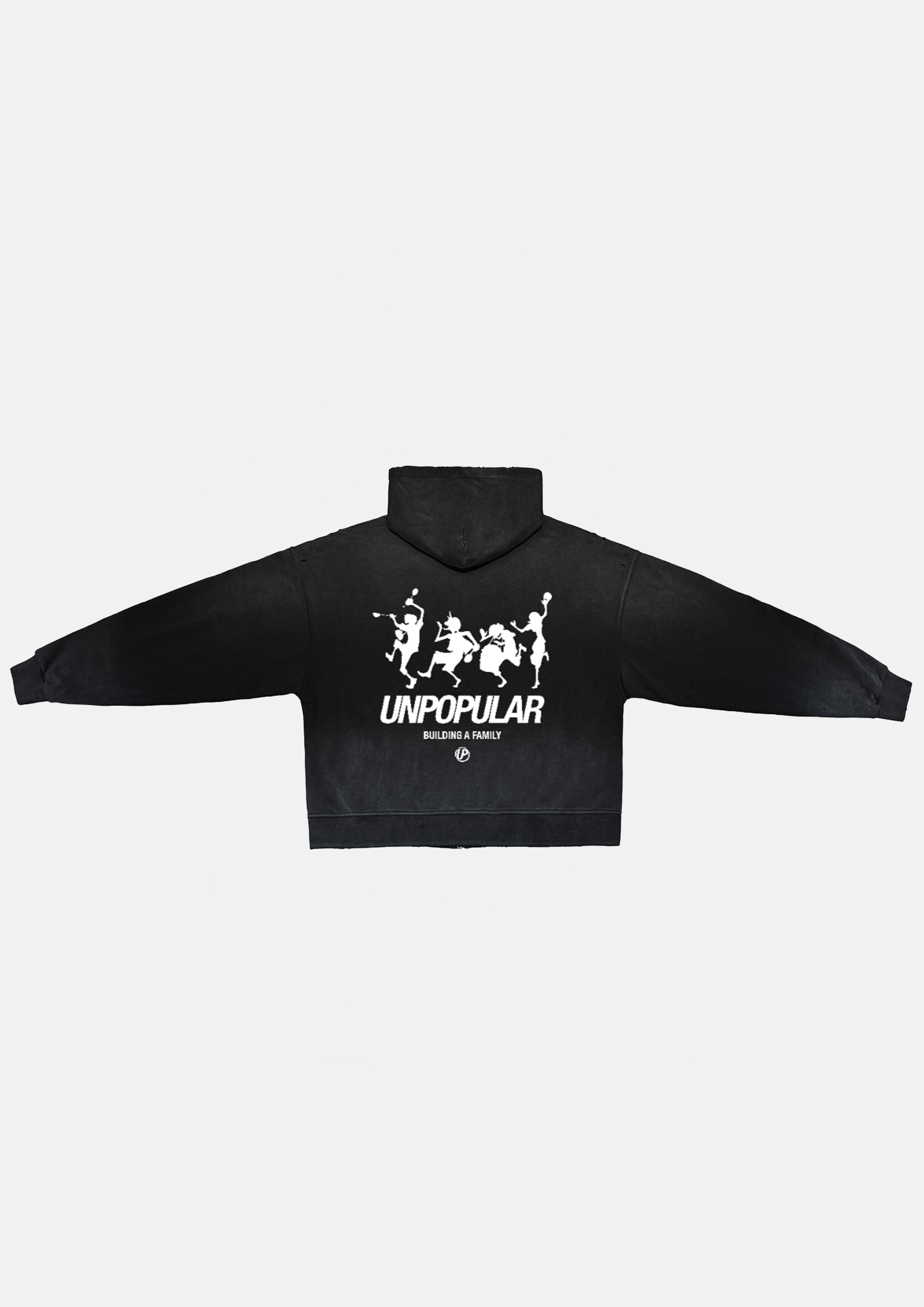 "Family" Unisex Washed Zip-Up Hoodie