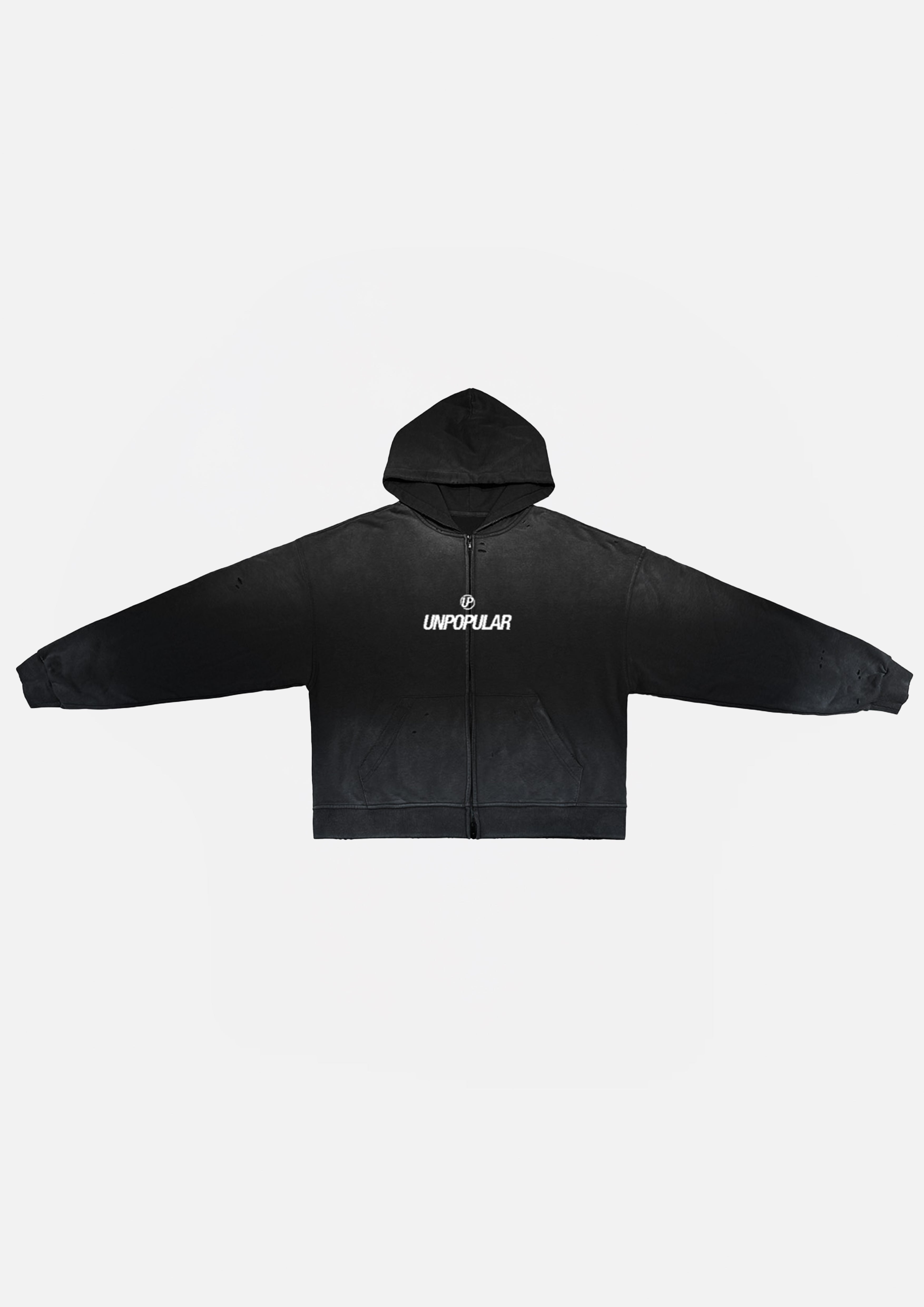 "Family" Unisex Washed Zip-Up Hoodie