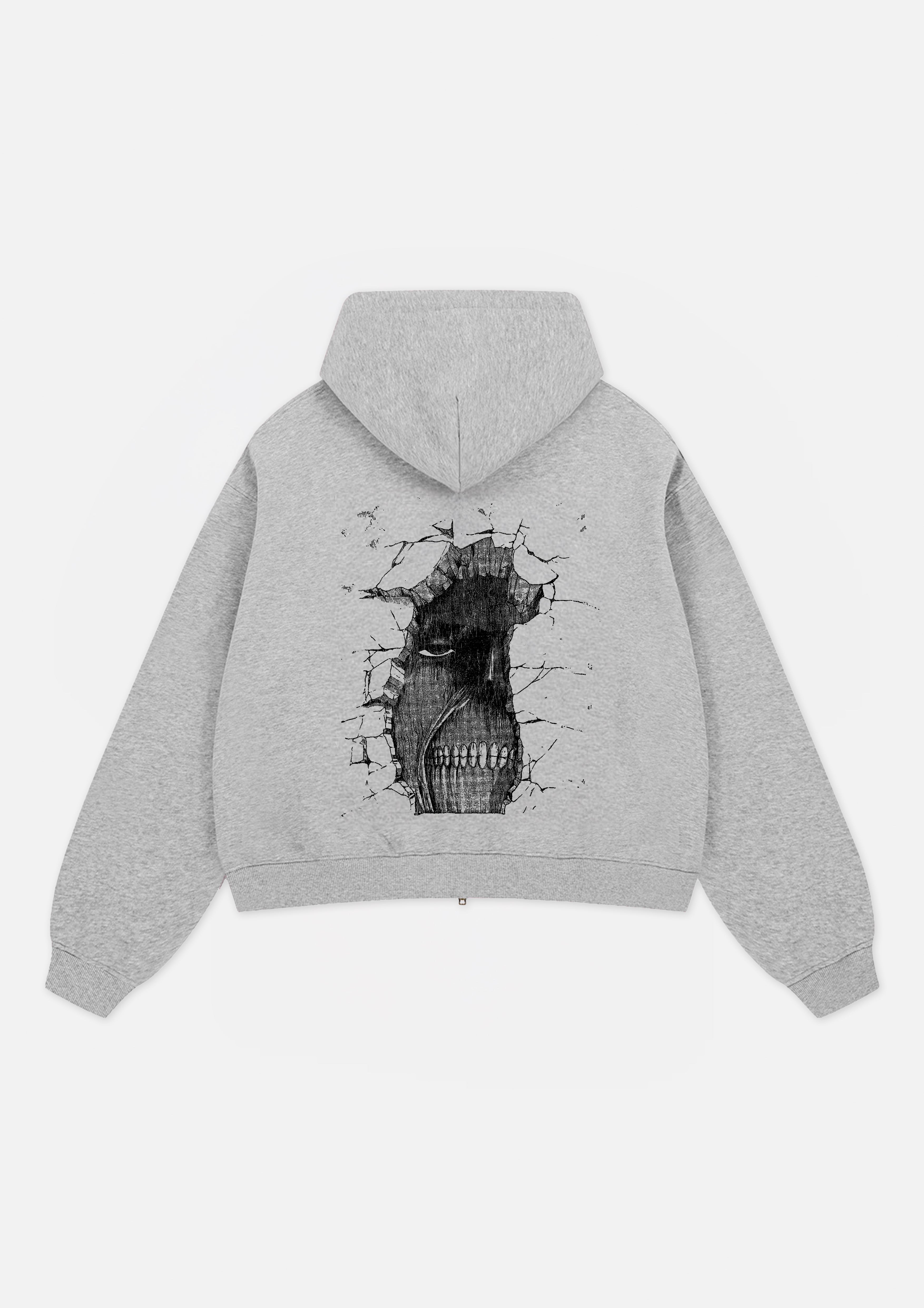 "Titan" Cropped Fleece Zip-up Hoodie